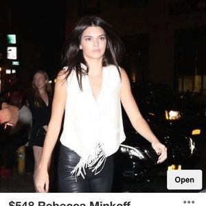 Rebecca Minkoff lamb skin vest